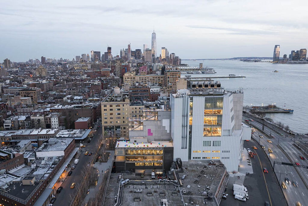 Le Whitney Museum of American Art - Vue de Manhattan sud
