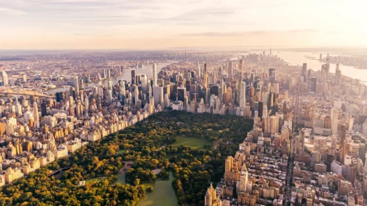 vue générale aérienne New york - vol hélicoptère New York - Odyssée Américaine