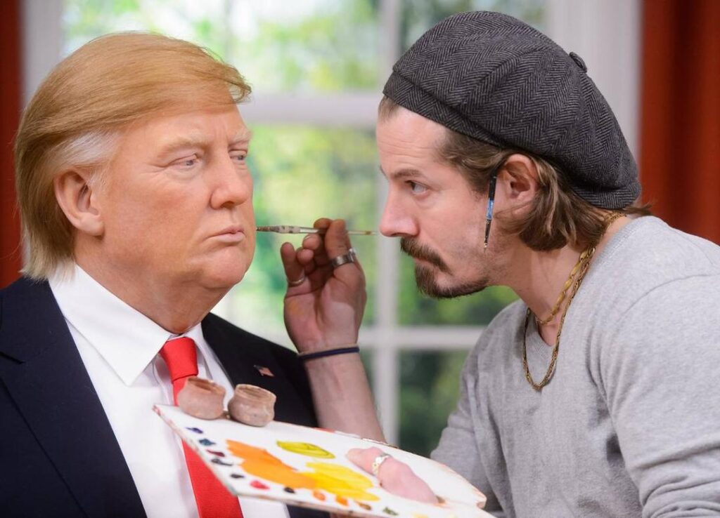 Figure de Donald Trump - Musée de Cire Madame Tussaud- Broadway plongée cœur artistique - Odyssée Américaine