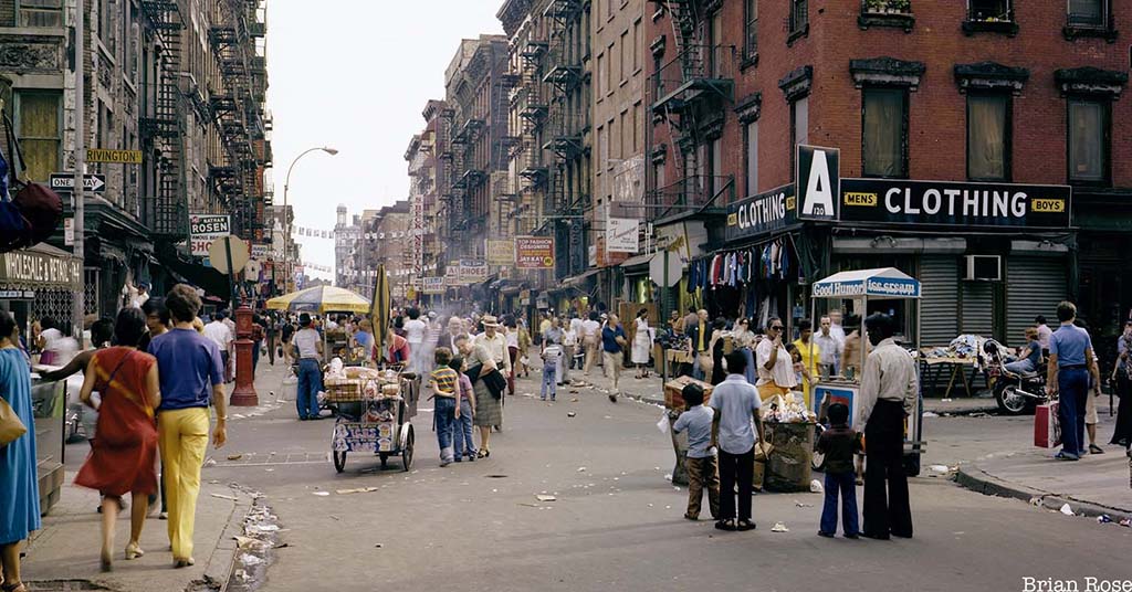 Vue de la rue Lower East Side, New York