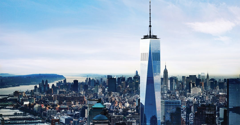 Photo en Hélicoptère du One World Observatory à - vol hélicoptère New York - Odyssée Américaine