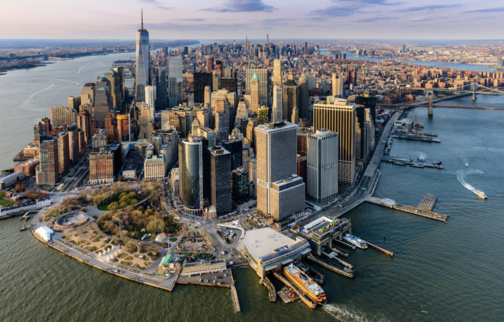 Vue aérienne New York