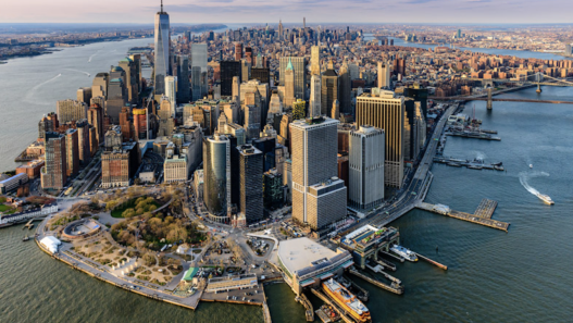 Vue aérienne New York