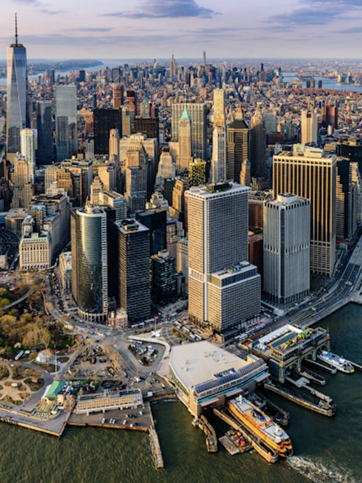 Vue aérienne New York