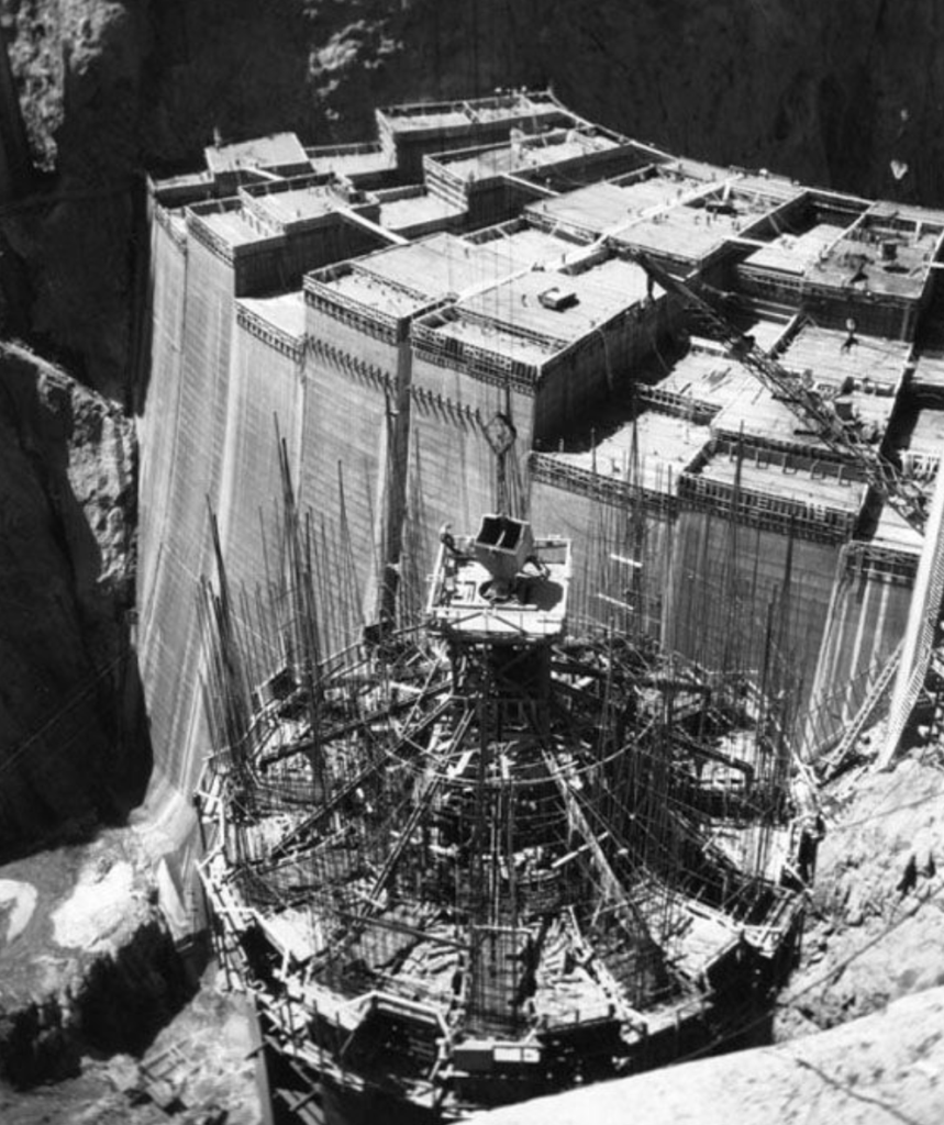 Photo du barrage Hooverdam en 1930