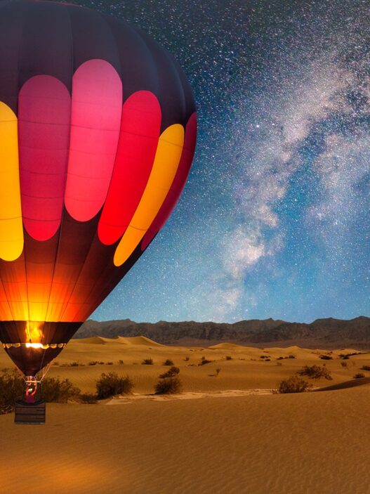 Vol en montgolfière au-dessus de la vallée de la Mort et des alentours de Las Vegas