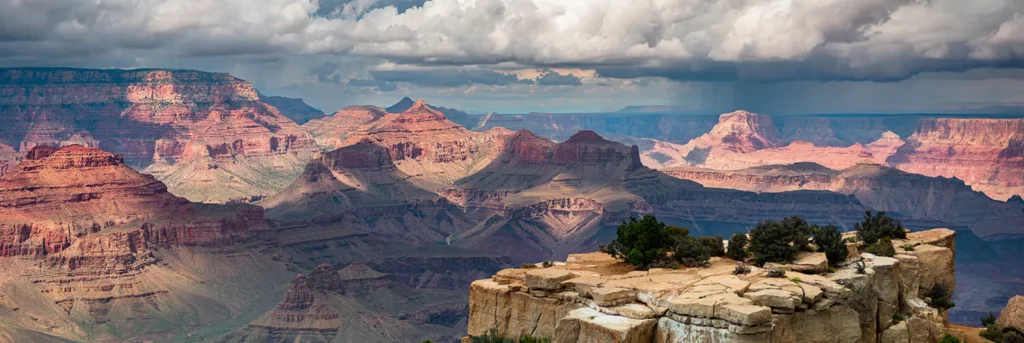 Vue aérienne du Grand Canyon - South Rim - Odyssée américaine