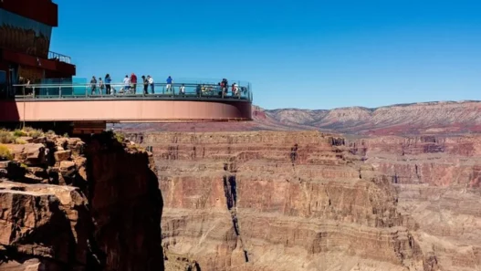 Vue de Skywalk - Grand Canyon West Rim