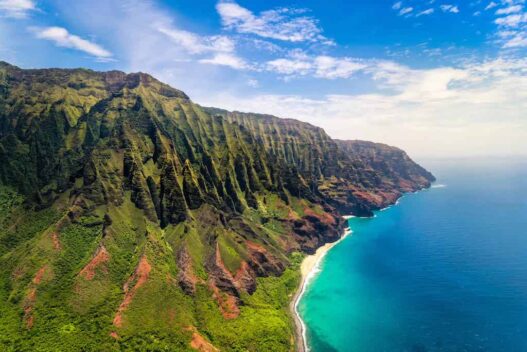 l'exceptionnelle Côte Napali et ses falaises sauvages, au nord de l'île de Kauai, Hawaii