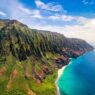 l'exceptionnelle Côte Napali et ses falaises sauvages, au nord de l'île de Kauai, Hawaii