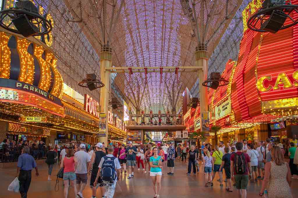 fremond street a las vegas dans le hall principal. le vieux Las vegas - Odyssée Américaine