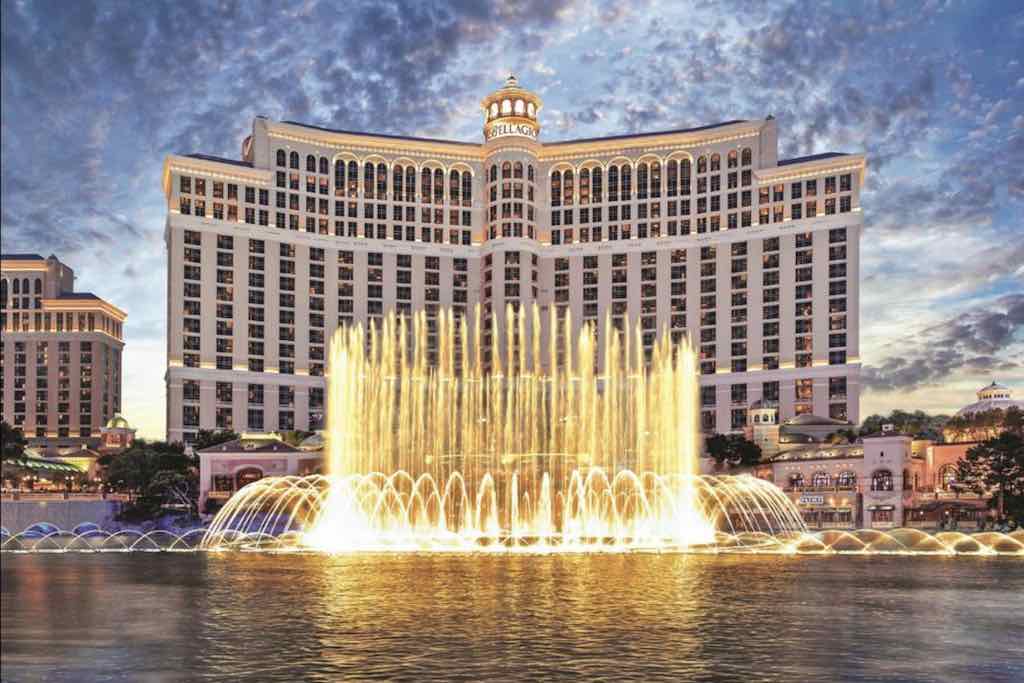 Les fontaines du Belagio Las vegas Odyssée Américaine