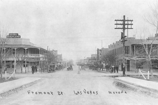 Las-Vegas-dnas-les-annees-1910 photos d'archive en noir et blanc. le vieux Las vegas - Odyssée Américaine