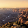 faille du grand canyon au coucher de soleil