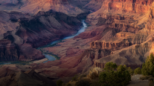 photo panoramique du grand canyon au coucher du soleil Odyssée américaine
