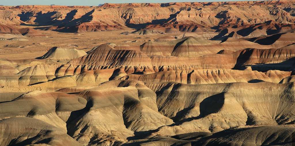 painted desert dans le grand canyon rive nord - grand canyon zone géologique - odyssée américaine