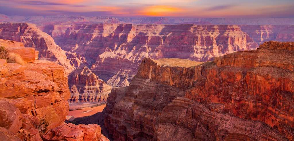 Grand Canyon South Rim vue d'ensemble - South Rim guide complet - Odyssée Américaine