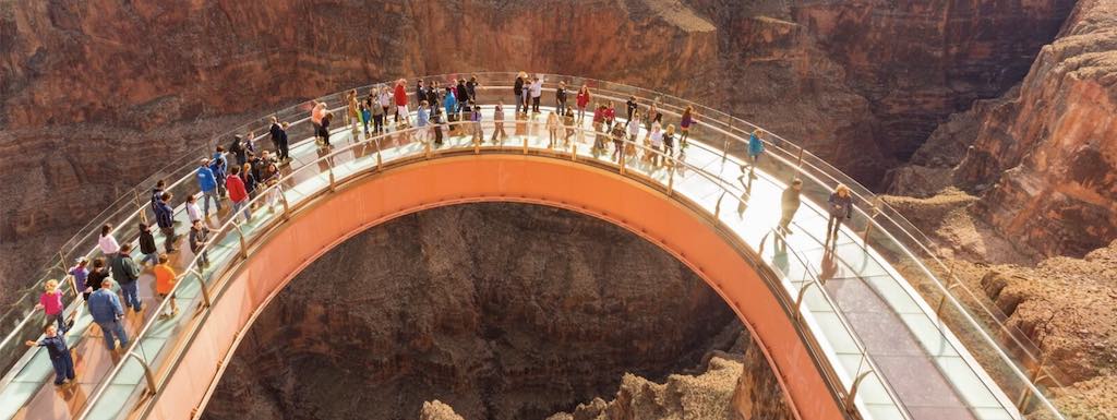 West Rim, Grand Canyon, célèbre pour le Skywalk- Odyssée américaine