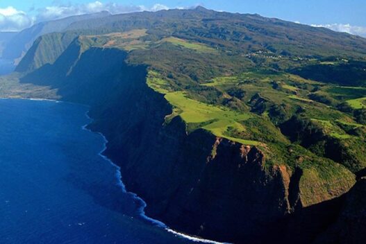 côtes et plateaux sauvages de Molokai, Hawaii