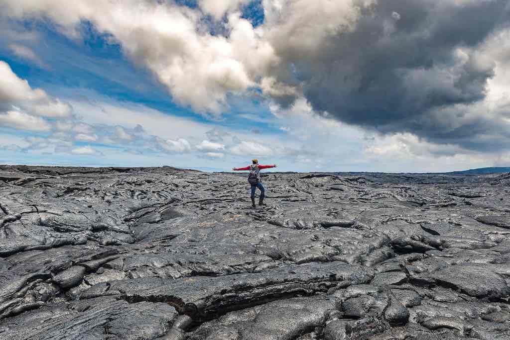 Volcano national park, lave refroidie - odyssée américaine