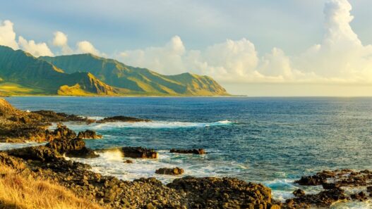 kaena-point-North Shore au nord de la capitale Honolulu, Oahu, Hawaii