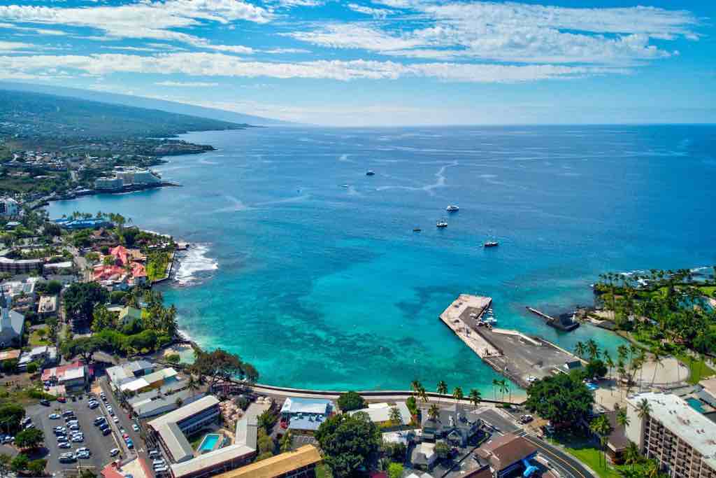 île de Big Island ville de Kailua Kona a hawaii