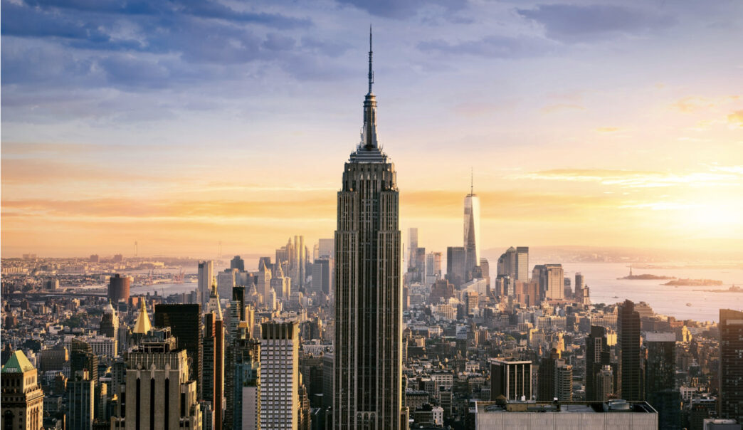 photo aérienne de l'Empire state building