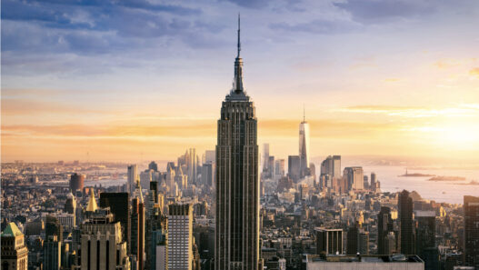 photo aérienne de l'Empire state building