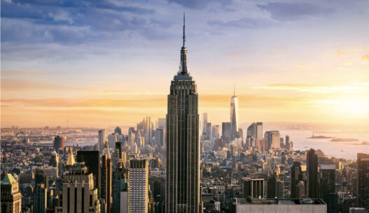 photo aérienne de l'Empire state building