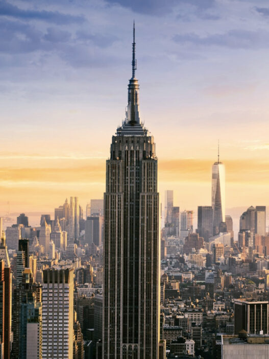 photo aérienne de l'Empire state building